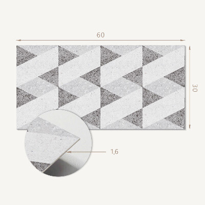 Pvc wall panel Geometry in contrasts