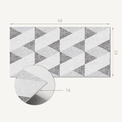 Pvc wall panel Geometry in contrasts
