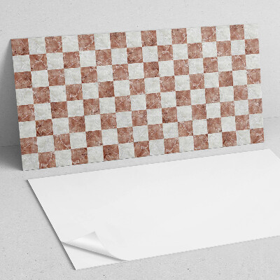Square tv wall panel Marble checkerboard pattern