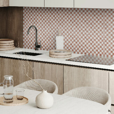 Square tv wall panel Marble checkerboard pattern