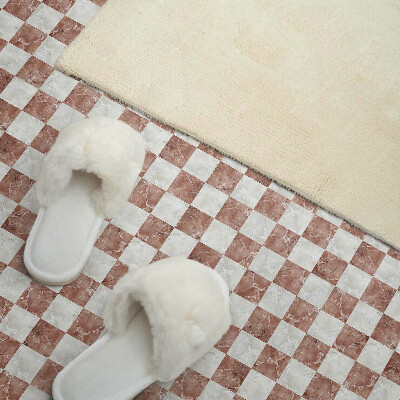 Square tv wall panel Marble checkerboard pattern