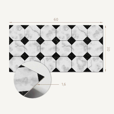 Square wall panel Geometric tile patterns