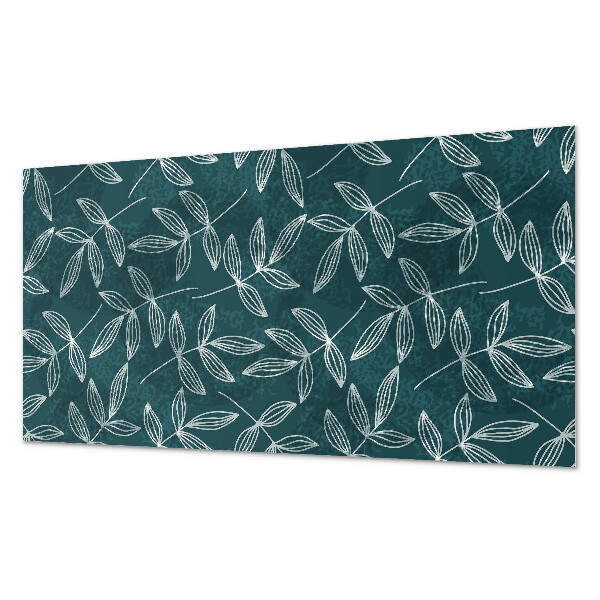 Pvc wall panel Leaves on a textured background