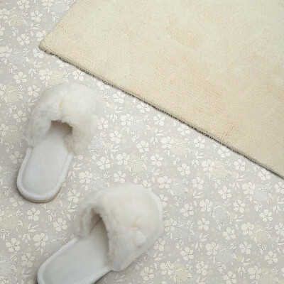 Square tv wall panel Floral pattern on the background
