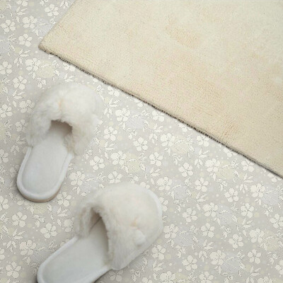 Square tv wall panel Floral pattern on the background