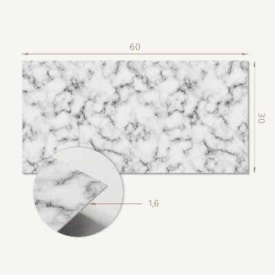 Square wall panel Veined marble pattern