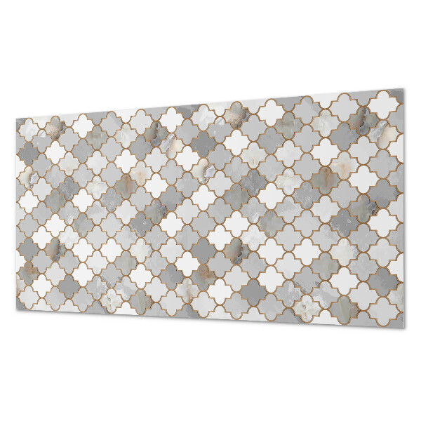 Square tv wall panel Mosaic pattern with shapes