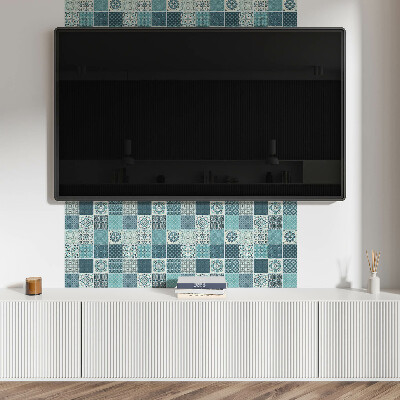 Pvc wall panel Patterns in geometric mosaic