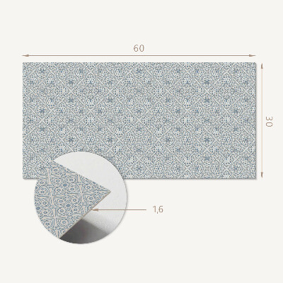 Square wall panel Geometric pattern with rhombuses