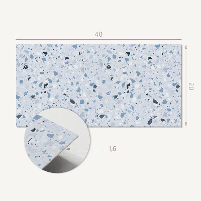 Square wall panel Pattern with stone fragments