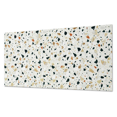 Square tv wall panel Pattern with stones in the background