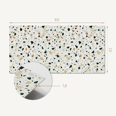 Square tv wall panel Pattern with stones in the background