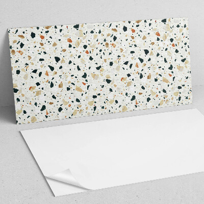 Square tv wall panel Pattern with stones in the background