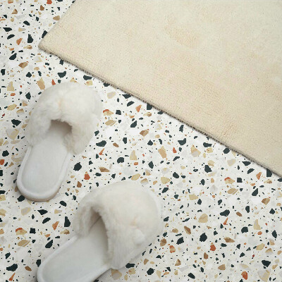 Square tv wall panel Pattern with stones in the background