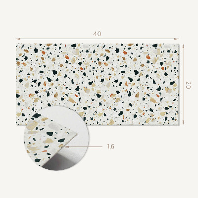 Square tv wall panel Pattern with stones in the background
