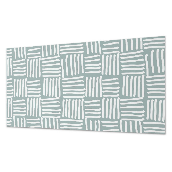 Square wall panel Geometric line pattern