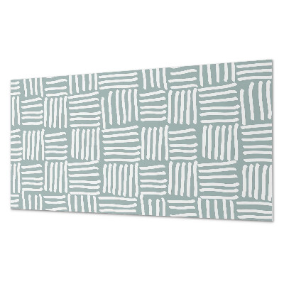 Square wall panel Geometric line pattern