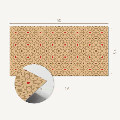 Pvc wall panel Floral pattern in a mesh
