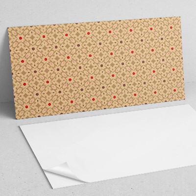 Pvc wall panel Floral pattern in a mesh