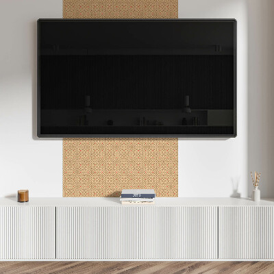 Pvc wall panel Floral pattern in a mesh