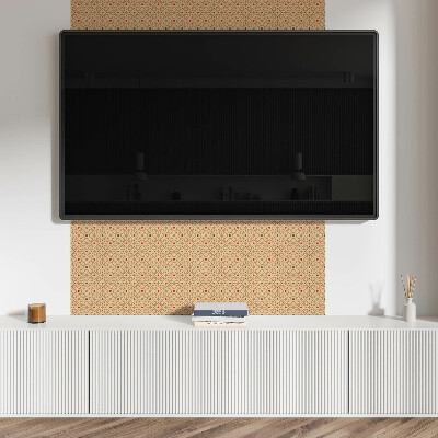 Pvc wall panel Floral pattern in a mesh