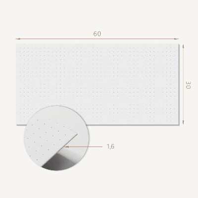 Square tv wall panel Grid with points