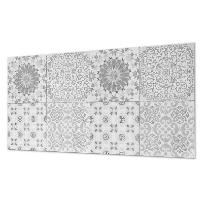 Square wall panel Geometric and floral patterns
