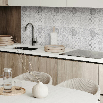Square wall panel Geometric and floral patterns