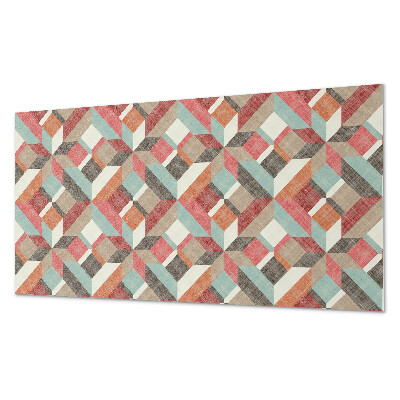 Square tv wall panel Geometry in colorful shapes