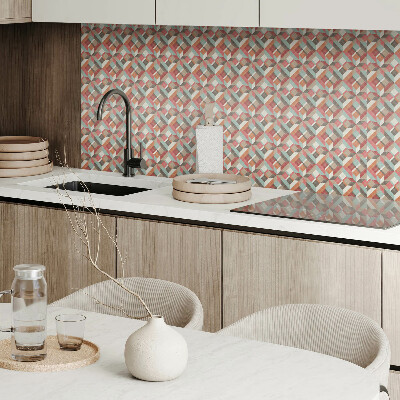 Square tv wall panel Geometry in colorful shapes
