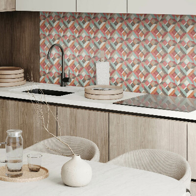 Square tv wall panel Geometry in colorful shapes
