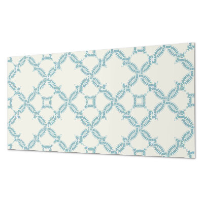 Square wall panel Interwoven patterns in a grid