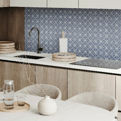 Pvc wall panel Floral pattern on the background