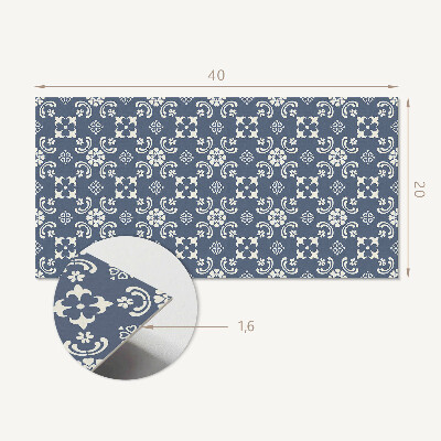 Pvc wall panel Floral pattern on the background