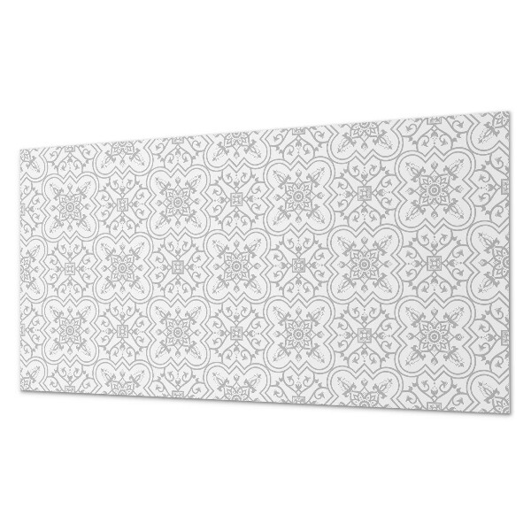 Square tv wall panel Floral pattern with ornaments