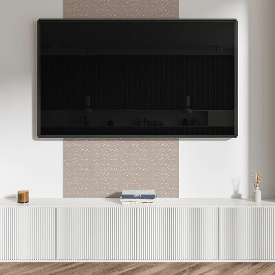 Square tv wall panel Delicate plant pattern