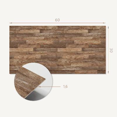 Square tv wall panel Floorboard pattern