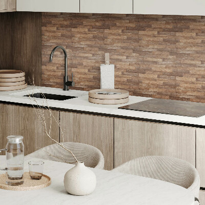 Square tv wall panel Floorboard pattern