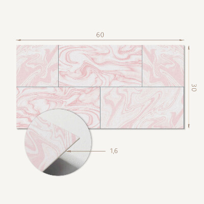 Pvc wall panel Marble pattern with waves