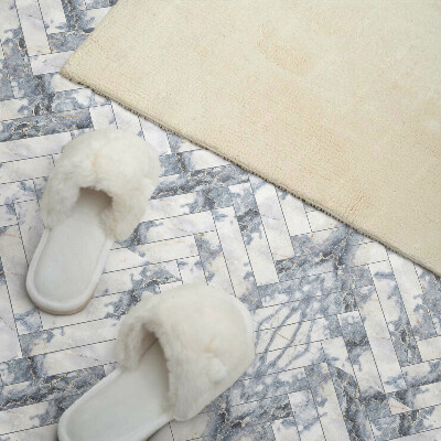 Square tv wall panel Marble herringbone pattern
