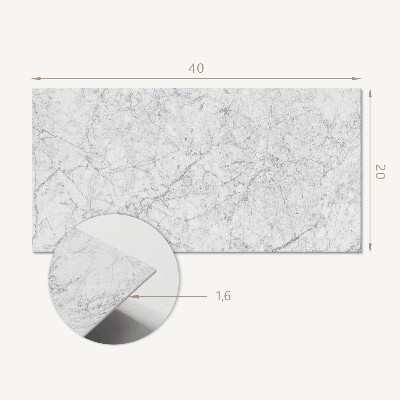 Square wall panel Veined marble pattern