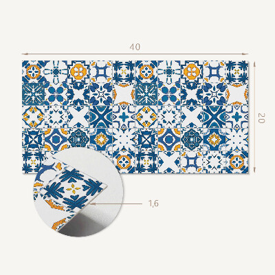 Square wall panel Mosaic patterns in the layout