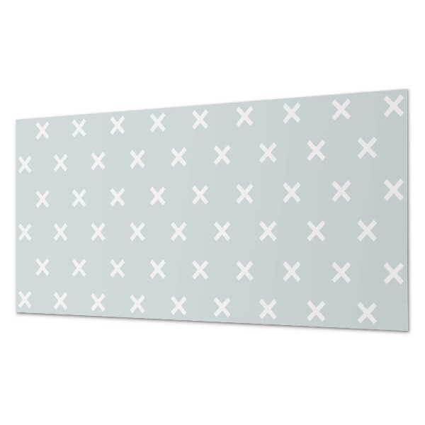 Square tv wall panel Pattern with crosses