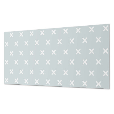 Square tv wall panel Pattern with crosses