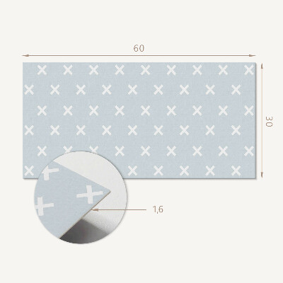 Square tv wall panel Pattern with crosses