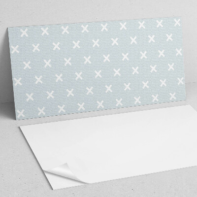 Square tv wall panel Pattern with crosses