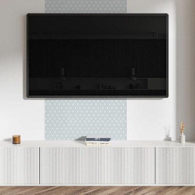 Square tv wall panel Pattern with crosses