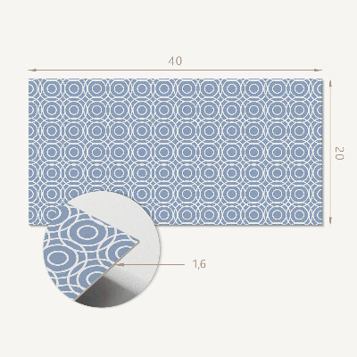 Square wall panel Geometric circle pattern