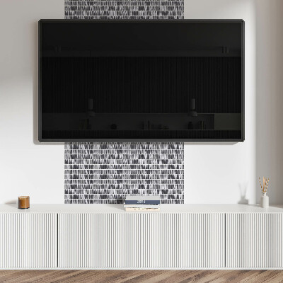 Square tv wall panel Dynamic line pattern
