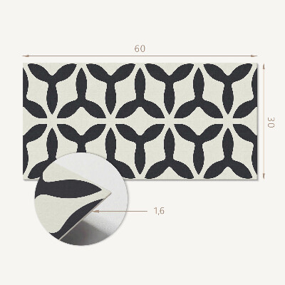 Square wall panel Stylish pattern with fins